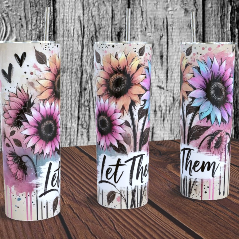 Let Them 20 oz Skinny Tumbler